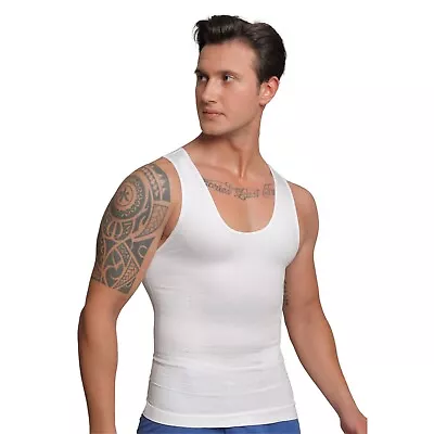 Compression Shirt Men Tank Tops Gynecomastia Vest Tummy And Chest Firming • $19