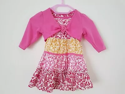 💕 Matalan  💕 Girls  Dress + Bolero 0 - 3 Months Years 💕 CZ 1 • £1.71