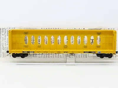 N Scale Micro-Trains MTL 53020 TTX Trailer Train 60' 8  Bulkhead Flat Car #86090 • $49.95