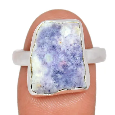 Natural Violet Flame Opal - Mexico 925 Sterling Silver Ring Jewelry S.9 CR29138 • £15.56