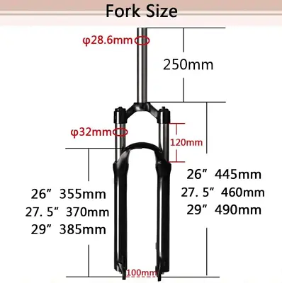 BUCKLOS Mountain Bicycle Suspension Forks 26/27.5/29 Inch MTB Bike Front Fork • $84