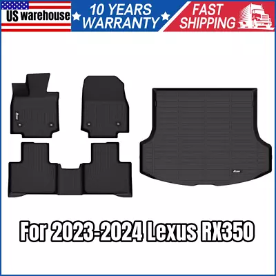 Fits 2023-2024 Lexus RX350 Floor/Trunk Mat All Weather TPE 3D Rear Cargo Carpet • $109