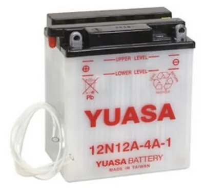 $85.56 • Buy Yuasa Battery Conventional Battery 12N12A-4A-1 Fits Honda/Yamaha/Kawasaki