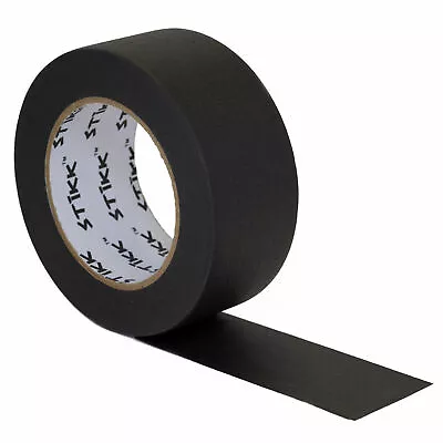 2  Inch X 60yd STIKK Black Painters Tape 14 Day Easy Removal Trim Edge Finishing • $10.47