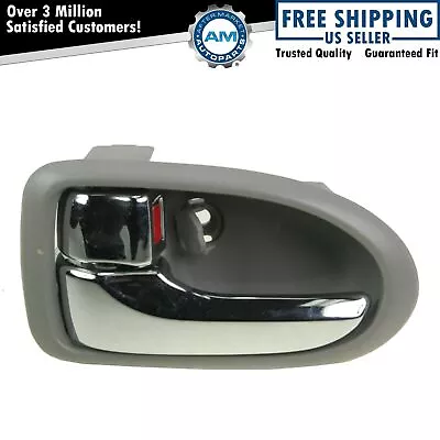 Front Chrome & Gray Interior Inside Door Handle Left Driver For 00-06 Mazda MPV • $18.02