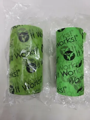 It Works! 6  Green FAB WRAP Roll Tape 1 New Roll 1 Partial Roll • $17.95