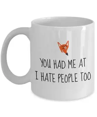 Funny Valentine Mug - Antisocial Gift Idea - Intj Present - I Hate People Too - • $26.99