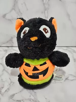 Martha Stewart Pets Halloween Black Kitty Cat Pumpkin Stuffed Animal Plush Toy • $5