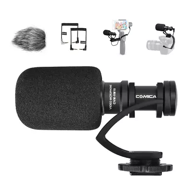 Comica CVM-VM10II Directional Video Microphone For Camera Camcorder Smartphone • £15.99