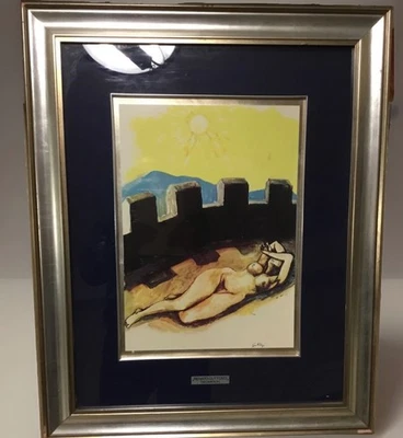 Tableau Toile 'Stromboli In Eruzione' De Guttuso - Reproduction 70x50cm, Made In Italy, Déco Moderne !