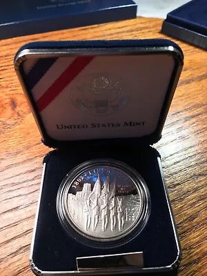 2002 West Point Military Academy PROOF 90% Silver Dollar US Mint Coin Box + COA • $39.95