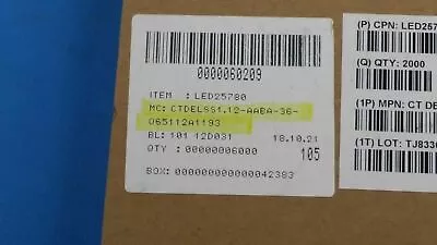 (100 Pcs) Osram Ct Delss1.12-aaba-36-44g4 Led Green Clear Smd Rohs Q65112a1193 • $19.95