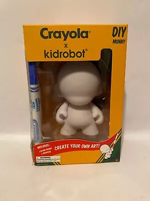 Crayola X Kidrobot DIY MUNNY 4 Inch Action Figure W/ 3 Markers Brand New • $23.40