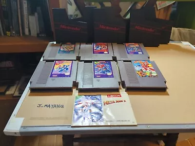  Nintendo NES Mega Man Megaman Game Cartridge Lot 12345& 6  • $360