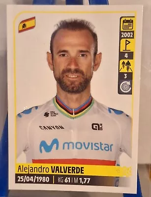 ALEJANDRO VALVERDE Sticker 2020 Tour De France Movistar Panini • $7.99