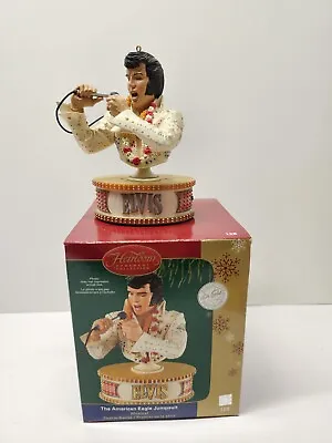 Carlton Elvis Ornament  The American Eagle Jumpsuit 2006 Musical First In Series • $49.90