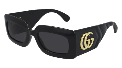$413.77 • Buy Gucci Sunglasses GG0811S  001 Black Gray Woman