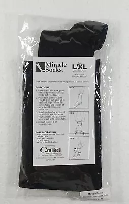 Miracle Microfiber Compression Socks Men’s/Women’s L/XL Black New In Package • $8.50