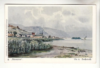 £1.32 • Buy Bacharach Old Artist Map Around 1898 (Kaub Lorch Oberwesel Dörscheid Mosel)