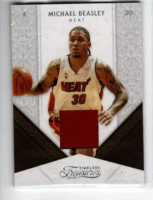 2009-10 Timeless Treasures Materials Jerseys #63 Michael Beasley/100 /100 • $3.69