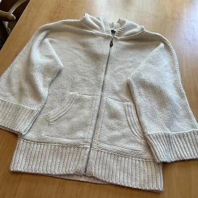 Venus Women's Ivory Full Zip Hoodie Sweater Size Medium • $28