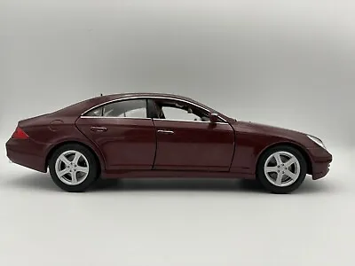 Maisto Mercedes Benz CLS Red Maroon Burgundy 1:18 Scale Diecast Model Car • $75.48