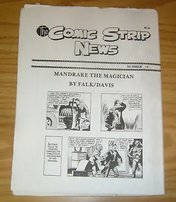 Comic Strip News #19 VF/NM; Quality Comic Art Productions | Mandrake The Magicia • $8.75