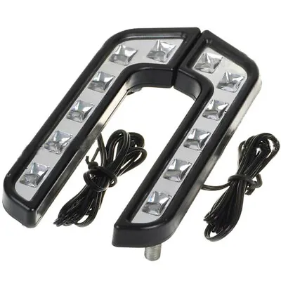 L Shaped 6LED Fog Lights Bumper Driving Lamp White Waterproof Car Accessories • $13.40