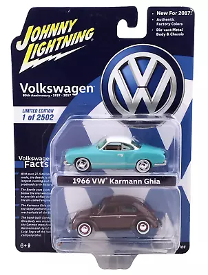 Johnny Lightning Volkswagen 1966 VW KARMANN GHIA / 1950 WINDOW BEETLE NEW • $29.95