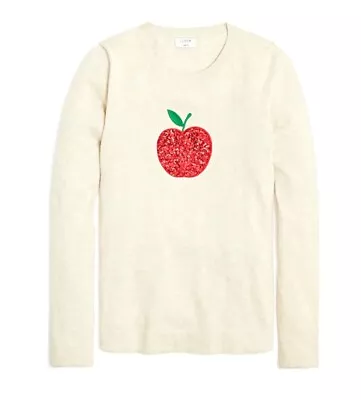 NWT Jcrew Sequin Apple Teddie Women Sweater • $25