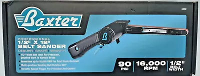 BAXTER 1/2”x 18” Detailed Belt Sander 1600 Rpm 1/2” Belt Item 64932 NEW • $84.99