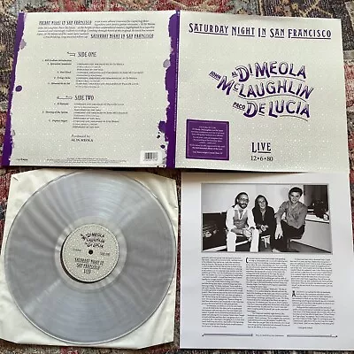 Al Di Meola John McLaughlin Paco De Lucia - Saturday Night In San Francisco LP • £22