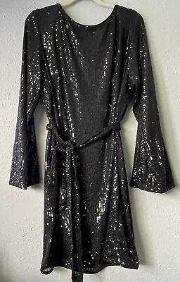 Mama Sequined Dress H&M Maternity Black Size XXL. New With Tags. • $39