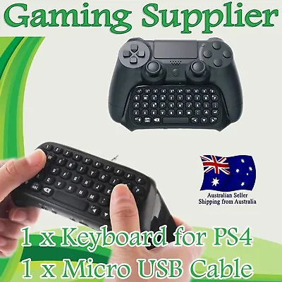 $25.36 • Buy Ps4 Wireless Chatpad Message Keyboard + 2.4G Receiver For PS4 Pro Controller