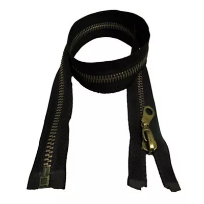 £5.41 • Buy 27  INCH 70 Cm Black Metal Zip, Zipper, Medium Weight For Dress Sewing Cushions