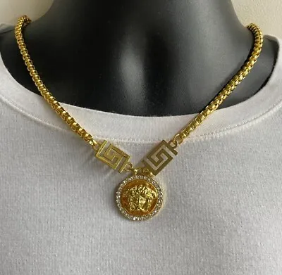 £6.99 • Buy Gorgon Head Medusa Unisex Ancient Greek Pendant Necklace 16 18  20  Inch InStore
