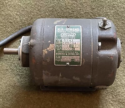 Vintage Electric Motor 1/4 HP Compact W/ Switch Nice! USA 🇺🇸 • $59.99
