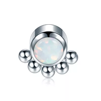 £5.69 • Buy Opal Micro Dermal Stud Internally Threaded Anchor Top Surface Diver Piercing