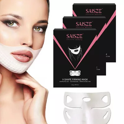 $16.85 • Buy 5/10/15Pcs Double Chin Reducer V Line Face Lifting Mask Strap Firming Xmas Gifts