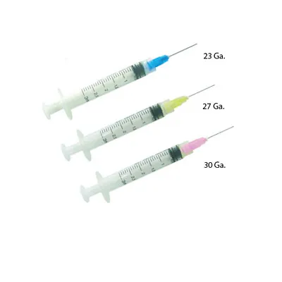 100pcs Endodontic Endo Irrigation Syringes Combo Kit 3CC Luer Lock Yellow 27 Ga • $19.95