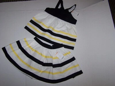 $22.49 • Buy NWT Gymboree Bee Chic Girls 2 Pc Outfit Size 5T Skirt & Top