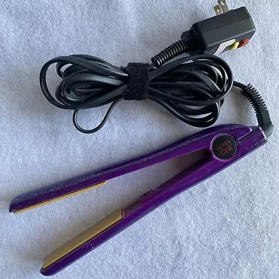 Ultra CHI Purple Glitter Flat Iron 1  Ceramic Hair Straightener EUC • $19.99