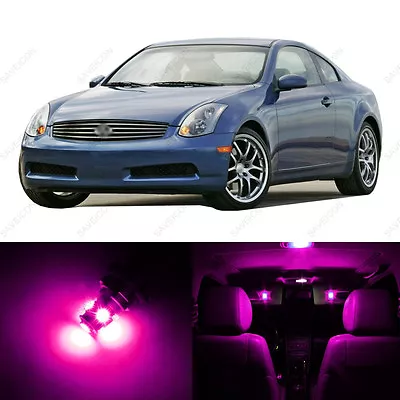 14 X Pink LED Interior Light Package For 2003 - 2006 Infiniti G35 + PRY TOOL • $13.29