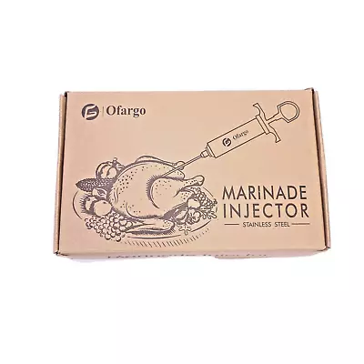 Ofargo 304 Stainless Steel Marinade Injector Kit With 4 Meat Needles And Brushes • $19.99
