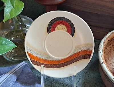 Vintage MIKASA Indian Feast RISING SUN Saucer Plate MCM 6.25  Bohemian  • $3.95