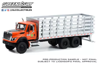 Greenlight 1:64 SD Trucks Series 18 2017 Int'l Platform Stake Truck • $19.99