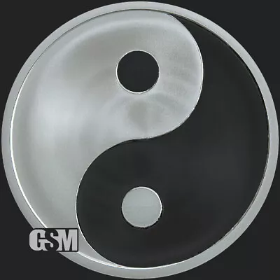 $621.54 • Buy 2022 - 5 Oz .999 Fine SILVER YIN YANG PROOF SACRED GEOMETRY MICROMINTAGE INSTOCK