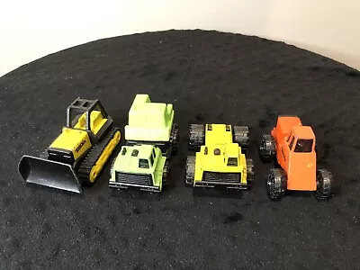 Lot Of 4 Vintage 3” Tonka Trucks Tractor Bulldozer 1992 & 1994 • $7.99