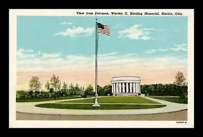 View From Entrance Warren G Harding Memorial Marion Ohio Postcard • $0.35