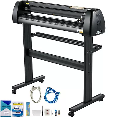 VEVOR Vinyl Cutter Machine Plotter 28in 720mm Sign Cutting Software 3 Blade LCD • $266.99